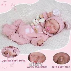 Lifelike Reborn Baby Dolls Girl 20-Inch Realistic Newborn Baby Dolls Full Body V