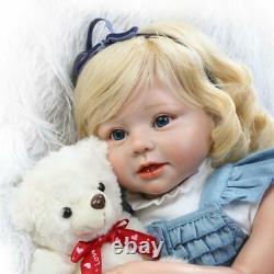 Lifelike Reborn Dolls 28 Silicone Vinyl Baby Reborn Toddler Girl Doll Soft Body