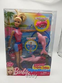 Mattel Barbie I Can Be Splash and Spin Dolphin Trainer Doll Brand New Rare