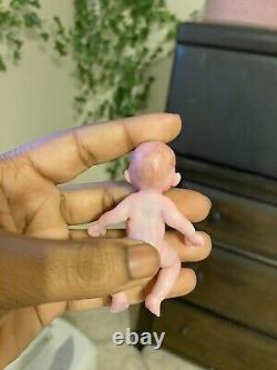 Mini Silicone Baby Reborn Doll Girl OOAK