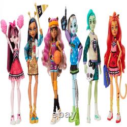 Monster High Doll 6-Pack, Ghoul Spirit Sporty Collection for Child 4Y+
