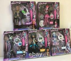 Monster High GHOULS RULE 5 Dolls Lot ABBEY Clawdeen CLEO Draculaura FRANKIE NIB