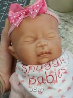 NEW 16 Preemie Full Body Silicone Baby Girl Doll Abigail