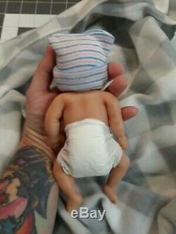 NEW 7 Micro Preemie Full Body Silicone Baby Boy Doll Jackson