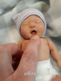 NEW 7 Micro Preemie Full Body Silicone Baby Boy Doll Jackson