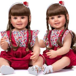 NPK 55CM Full Soft Vinyl Silicone Body Reborn Toddler 22 Girl Doll Realistic