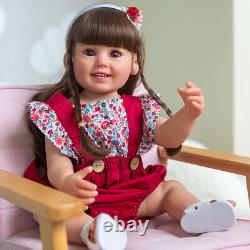 NPK 55CM Full Soft Vinyl Silicone Body Reborn Toddler 22 Girl Doll Realistic