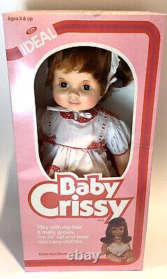 New In Box Vintage 1981 Ideal CRISSY 24 Life Size Hair Grows Baby Doll