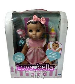 New Luvabella 6038114 Brunette Hair Interactive Baby Doll Expression Movement