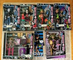 New Monster High 1st Wave Boy Invisi Billy Art Class Skelita Clawdeen Doll Lot