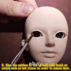 PF Hand Made 6-24mm Blue Glass Eyeball BJD Doll Dollfie Reborn Making Crafts