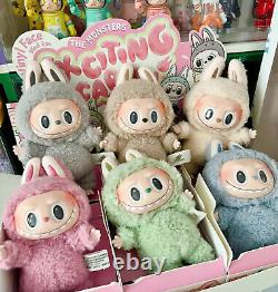 POP MART LABUBU The Monsters Etciting Macaron Plush Dolls Figure Toy Blind BoX