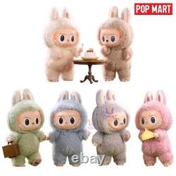 POP MART LABUBU The Monsters Etciting Macaron Plush Dolls Figure Toy Blind BoX