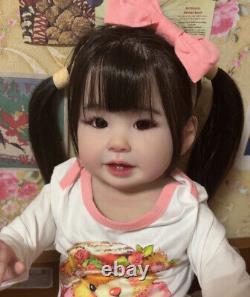 Pretty Girl Lifelike Reborn Baby Doll Toddler Artist Rooted Hair Women Kids GIFT