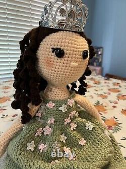 Princess Forest? Quinceanera Crochet Doll Amigurumi Brand New 24 Inch