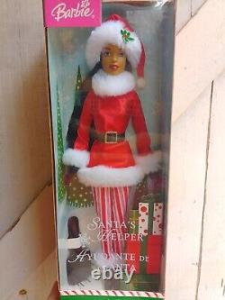 RARE 2004 Barbie Santa's Helper Christmas Doll Toy Brand New