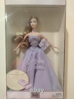 RARE Barbie Birthday Wishes Purple Gown Collector Doll Toy Brand New