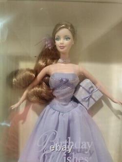 RARE Barbie Birthday Wishes Purple Gown Collector Doll Toy Brand New