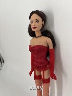 RARE Vintage 1986 Integrity Brunette Doll In Sexy Red Lingerie BRAND NEW