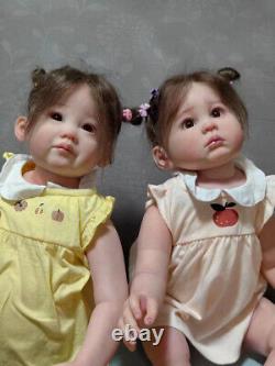 REAL Looking Toddler Reborn Baby Dolls Hand-rooted Mohair Lifelike Handmade Girl