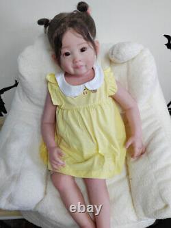 REAL Looking Toddler Reborn Baby Dolls Hand-rooted Mohair Lifelike Handmade Girl