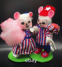 RETIRED DOLLS 6in Cotton Candy Girl Mouse And Candy Apple Boy 260520 & 260620