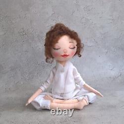 Rag doll Yoga movable doll, good gift for women yoga, yoga studio decoration