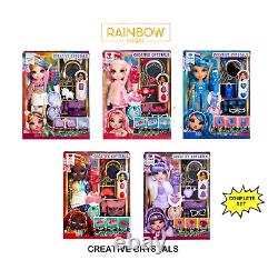 Rainbow High Creative Crystals Fashion Dolls COMPLETE SET LOT