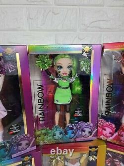 Rainbow High dolls 6 lot, violet, Jade, poppy, styles, sunny, Ruby