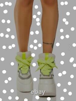 Rare White Dolls K. Poster Girl Funk Wave Platform Sneakers US Womens Size 7M