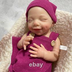 Realistic 18 Reborn Doll Full Body Silicone Newborn Baby Girl Weighted Infant