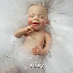 Realistic 18 Reborn Doll Full Body Silicone Newborn Baby Girl Weighted Infant