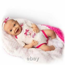 Realistic Baby Katelyn Kinby Doll with Bottle & Pacifier Ages 3+ Assembled in USA