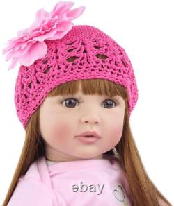 Realistic Reborn Baby Dolls Silicone Vinyl Toddler Girl 24 inches 60cm