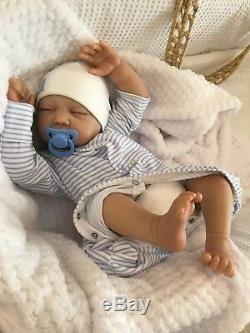 Reborn Baby Boy Doll Noah Fake Babies Realistic Hand Painted 22 Big Newborn