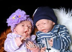 Reborn Twin Babies Boy & Girl Doll Preemie 15 Washable Berenguer Life Like