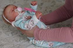 Reborn baby Realborn Marnie Sleeping Female Full Front Plate included