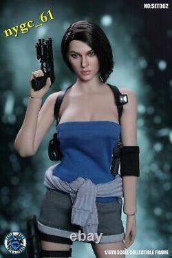 SUPER DUCK 1/6 Resident Evil Female Policeman Head & Suit C026 fit 12'' PH Doll