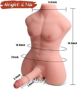 TPE Doll Life Size Male Sex torso Silicone Love toy for Gay&Women With Big Penis