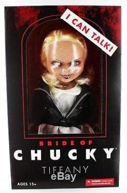 Tiffany The Bride of Chucky Talking 15 Mega Scale Doll Mezco Horror