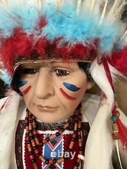Two Brand NEW Native American Indian 45 nch Dolls Almost life-size