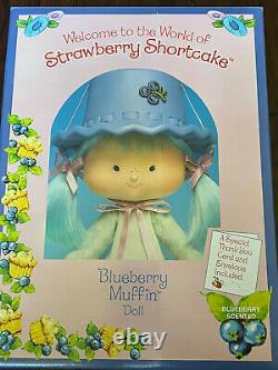 VERY RARE Strawberry Shortcake BLUEBERRY MUFFIN Danbury Porcelain Doll HUGE