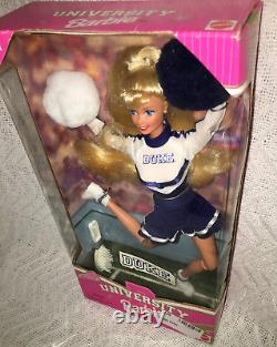 Vintage NEW 1996 University Barbie Special Edition DUKE Blue Devils Cheerleader