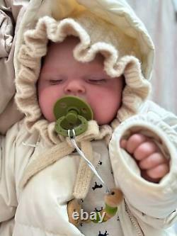 Weighted Limbs Reborn Doll Realistic Soft Newborn Baby Visible Veins Artist Gift