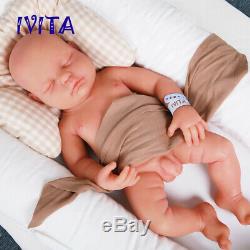 Xmas Gift Hot Doll IVITA 18 Lifelike Sleeping Baby Silicone Rebirth Baby Doll