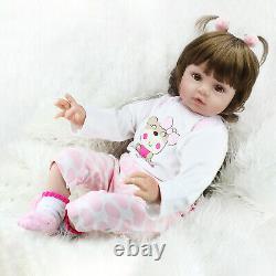 16' Hand Made Newborn Reborn Baby Dolls Vinyl Silicone Girl Doll Cadeaux Ressemblant À La Vie
