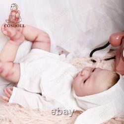17 Full Body Reborn Baby Doll Full Soft Silicone Newborn Girl Kids Cadeau Pour Tout-petit