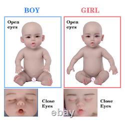 18.5 Reborn Baby Doll Full Body Real Silicone Reborn Baby Girl Cadeaux Pour Enfant