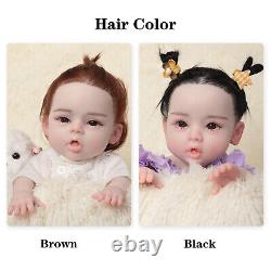 18.5 Reborn Baby Doll Full Body Real Silicone Reborn Baby Girl Cadeaux Pour Enfant