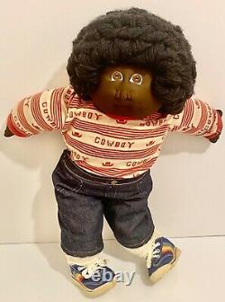 1978 Little People Cabbage Patch Kids, Xavier Roberts, Sculpture Douce, Rare Afro